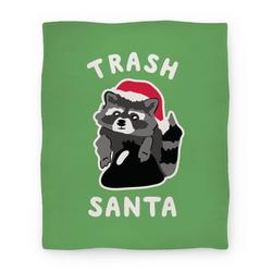 Movie Anime Trash Santa Premium Fleece Sherpa Blanket Perfect And Unique Gifts For Family On Christmas