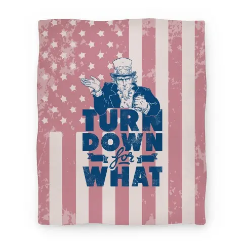 Movie Anime Turn Down For What Uncle Sam Premium Fleece Sherpa Blanket Perfect Gifts For Family On Christmas