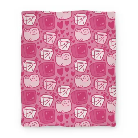 Movie Anime Tv Takeout Cat Premium Fleece Sherpa Blanket Perfect And Unique Gifts For Family On Christmas
