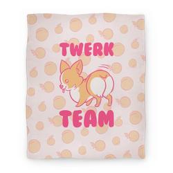 Movie Anime Twerk Team Corgi Premium Fleece Sherpa Blanket Perfect And Unique Gifts For Family On Christmas