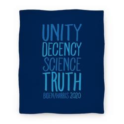 Movie Anime Unity Decency Science Truth Biden Harris 2020 Premium Fleece Sherpa Blanket Perfect Gifts For Family On Christmas