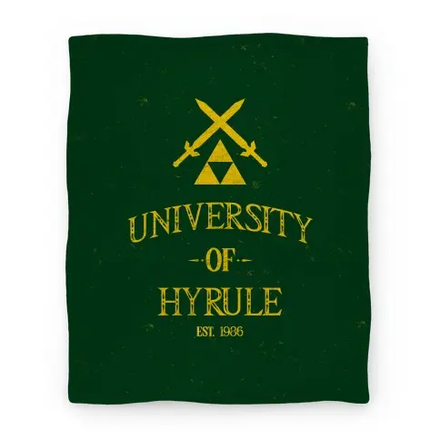 Movie Anime University Of Hyrule Premium Fleece Sherpa Blanket Perfect And Unique Gifts For Family On Christmas