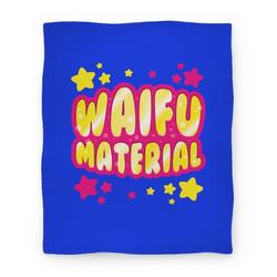 Movie Anime Waifu Material Premium Fleece Sherpa Blanket Perfect And Unique Gifts For Family On Christmas