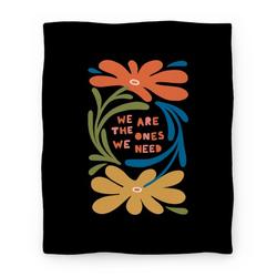 Movie Anime We Are The Ones We Need Retro Flowers Premium Fleece Sherpa Blanket Perfect Gifts For Family On Christmas