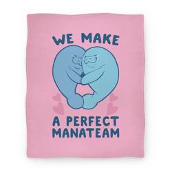 Movie Anime We Make a Perfect Manateam Premium Fleece Sherpa Blanket Perfect Gifts For Family On Christmas