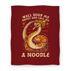 Movie Anime Well Boop My Snoot and Call Me A Noodle! Premium Fleece Sherpa Blanket Perfect Gifts For Family On Christmas