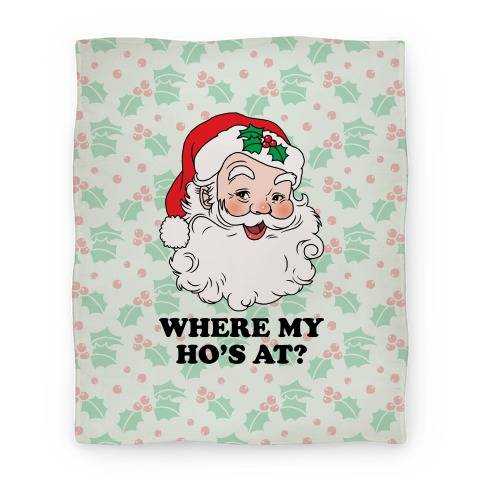 Movie Anime Where My Ho's At? Premium Fleece Sherpa Blanket Perfect And Unique Gifts For Family On Christmas