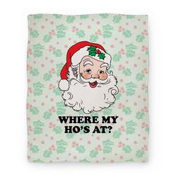 Movie Anime Where My Ho's At? Premium Fleece Sherpa Blanket Perfect And Unique Gifts For Family On Christmas