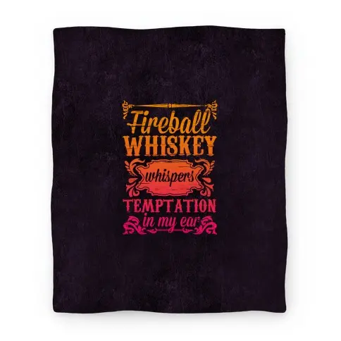 Movie Anime Whiskey Whispers Temptation In My Ear Premium Fleece Sherpa Blanket Perfect Gifts For Family On Christmas
