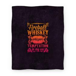 Movie Anime Whiskey Whispers Temptation In My Ear Premium Fleece Sherpa Blanket Perfect Gifts For Family On Christmas
