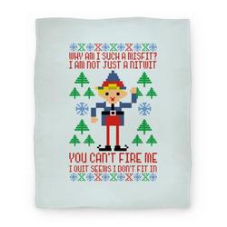 Movie Anime Why am I Such a Misfit I Am Not Just a Nitwit Premium Fleece Sherpa Blanket Perfect Gifts For Family On Christmas