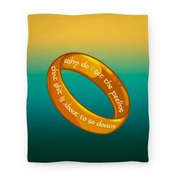 Movie Anime Why Do I Get the Feeling that Shit is About to Go Down One Ring Premium Fleece Sherpa Blanket