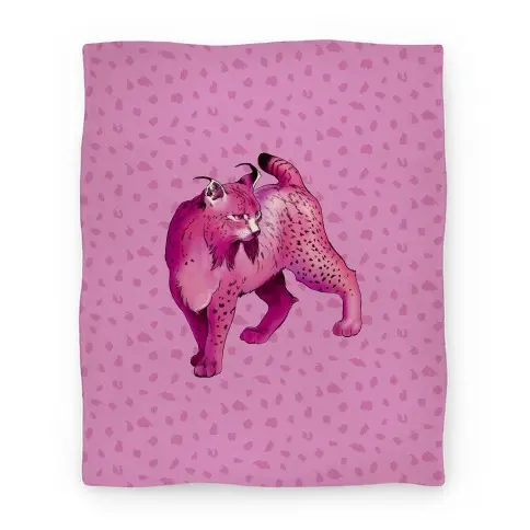 Movie Anime Wild Cat Lynx Premium Fleece Sherpa Blanket Perfect And Unique Gifts For Family On Christmas