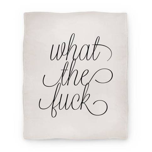 Movie Anime WTF Live Laugh Love Script Parody Premium Fleece Sherpa Blanket Perfect Gifts For Family On Christmas