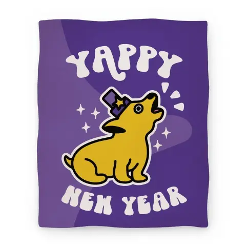Movie Anime Yappy New Year Premium Fleece Sherpa Blanket Perfect And Unique Gifts For Family On Christmas
