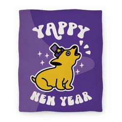 Movie Anime Yappy New Year Premium Fleece Sherpa Blanket Perfect And Unique Gifts For Family On Christmas