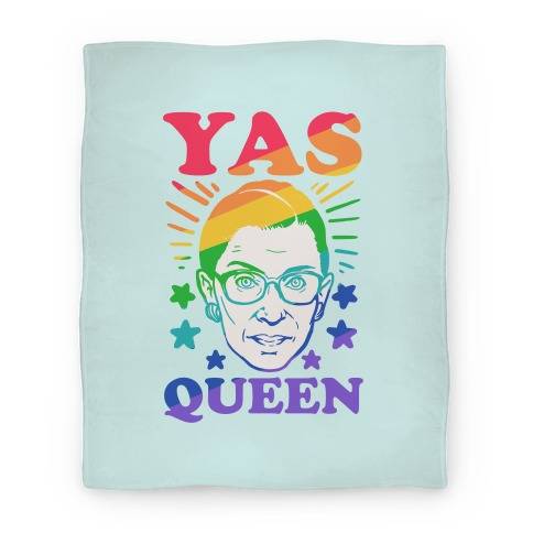 Movie Anime Yas Queen RBG Premium Fleece Sherpa Blanket Perfect And Unique Gifts For Family On Christmas