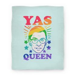 Movie Anime Yas Queen RBG Premium Fleece Sherpa Blanket Perfect And Unique Gifts For Family On Christmas