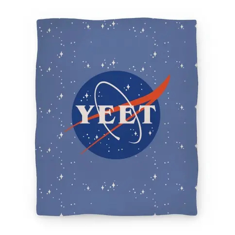 Movie Anime Yeet Nasa Logo Parody Premium Fleece Sherpa Blanket Perfect And Unique Gifts For Family On Christmas