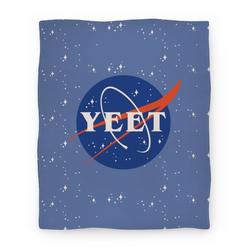 Movie Anime Yeet Nasa Logo Parody Premium Fleece Sherpa Blanket Perfect And Unique Gifts For Family On Christmas