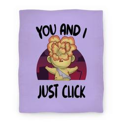 Movie Anime You and I Just Click Premium Fleece Sherpa Blanket Perfect And Unique Gifts For Family On Christmas