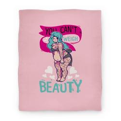 Movie Anime You Can't Weigh Beauty Premium Fleece Sherpa Blanket Perfect Gifts For Family On Christmas