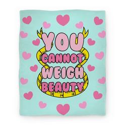 Movie Anime You Cannot Weigh Beauty Premium Fleece Sherpa Blanket Perfect Gifts For Family On Christmas