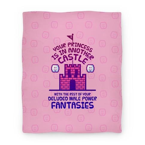 Movie Anime Your Princess Is In Another Castle Premium Fleece Sherpa Blanket Perfect Gifts For Family On Christmas