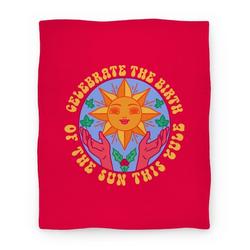 Movie Anime Yule Birth of the Sun Premium Fleece Sherpa Blanket Perfect And Unique Gifts For Family On Christmas