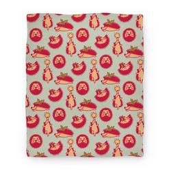 Movie Anime Yule Hogs Hedgehog Pattern Premium Fleece Sherpa Blanket Perfect Gifts For Family On Christmas