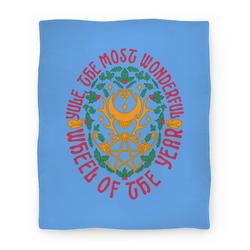 Movie Anime Yule, The Most Wonderful Wheel of The Year Premium Fleece Sherpa Blanket Perfect Gifts For Family On Christmas