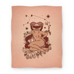 Movie Anime Zodiac Pinup Aries Premium Fleece Sherpa Blanket Perfect And Unique Gifts For Family On Christmas