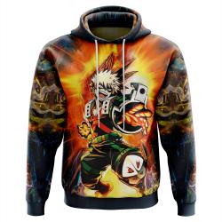 Anime Blazing Bakugo My Hero Academia Hoodie Perfect And Unique Gifts For Otaku Anime Fans On Christmas