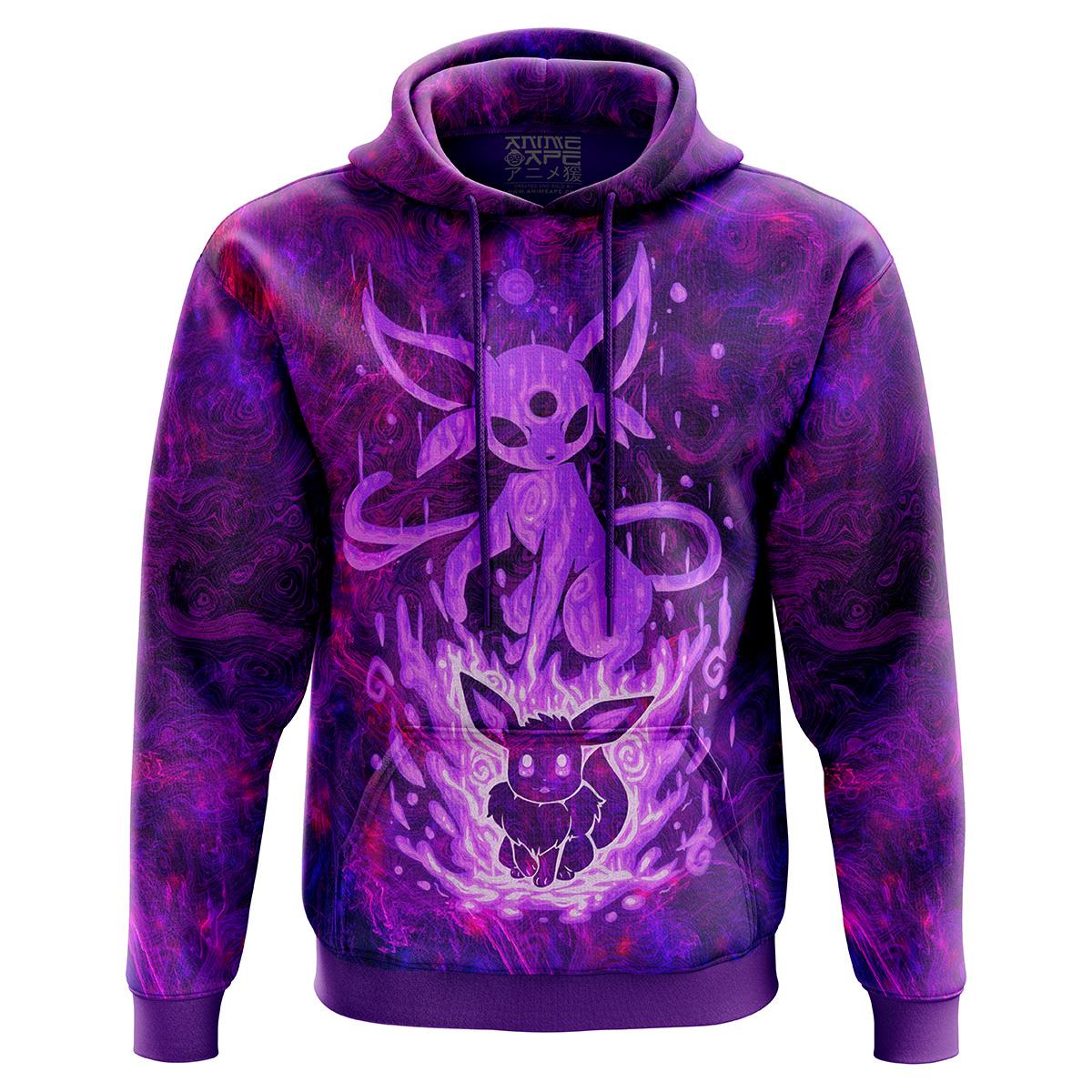 Anime Blazing Espeon Hoodie Sweater Perfect And Unique Gifts For Otaku Anime Fans On Christmas