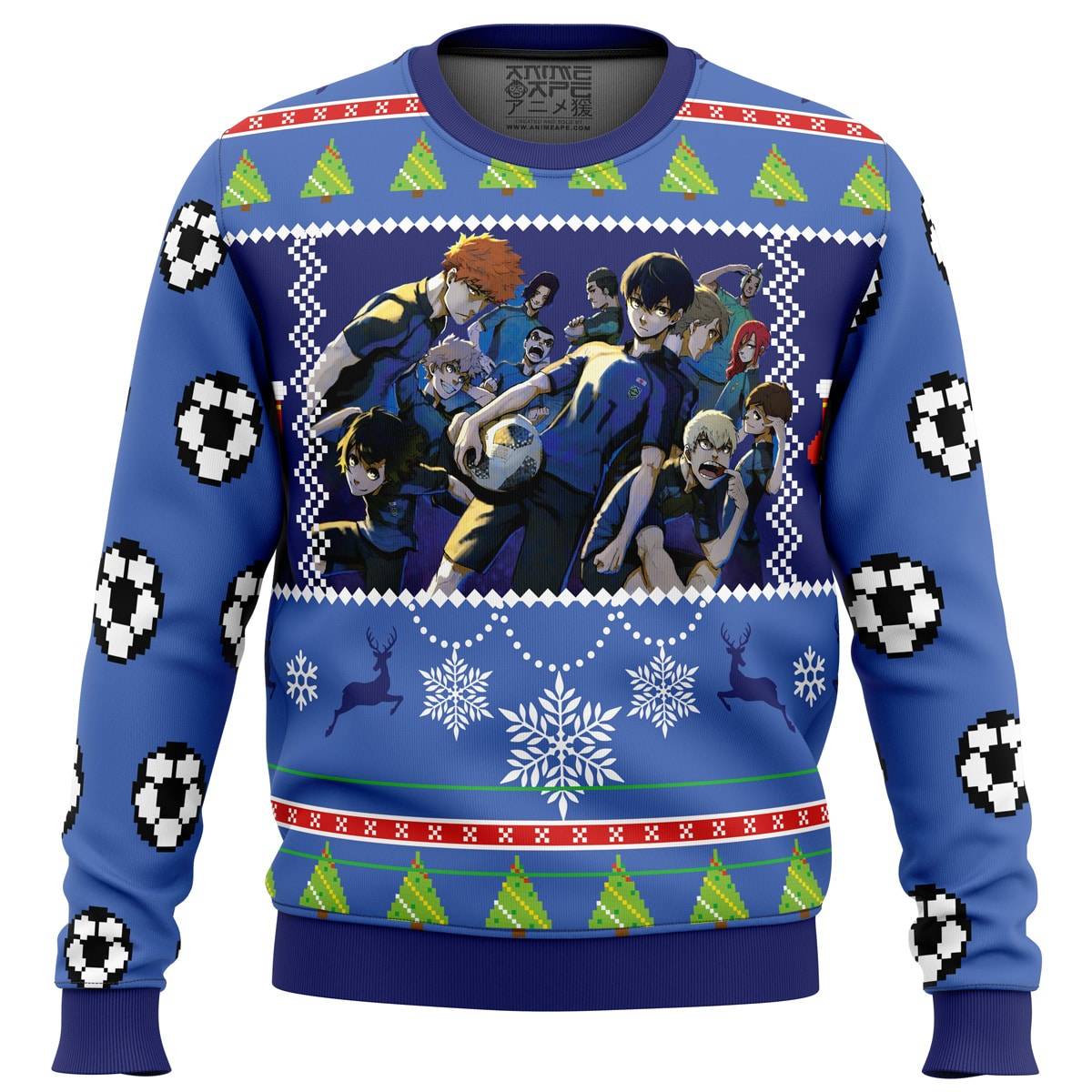 Blue Lock Ugly Christmas Sweater Perfect And Unique Gifts For Adults Kids On Christmas Holiday