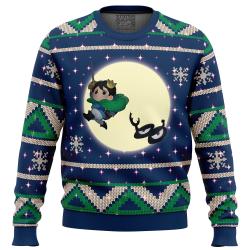 Bojji and Kage Full Moon Ranking of Kings Ugly Christmas Sweater Perfect And Unique Gifts For Adults Kids On Christmas