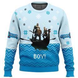 Boy! God of War Ugly Christmas Sweater Perfect And Unique Gifts For Adults Kids On Christmas