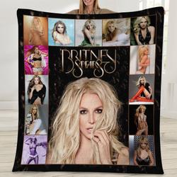 Music Britney Spears Music Fleece Sherpa Blanket Perfect And Unique Gifts For Family On Christmas