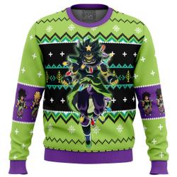 Broly Dragon Ball Z Ugly Christmas Sweater Perfect And Unique Gifts For Adults Kids On Christmas