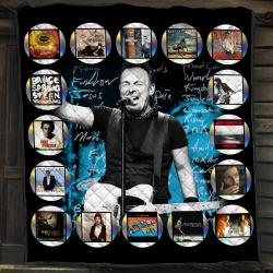 Music Bruce Springsteen Albums Quilt Fleece Sherpa Blanket Perfect Gifts For Family On Christmas