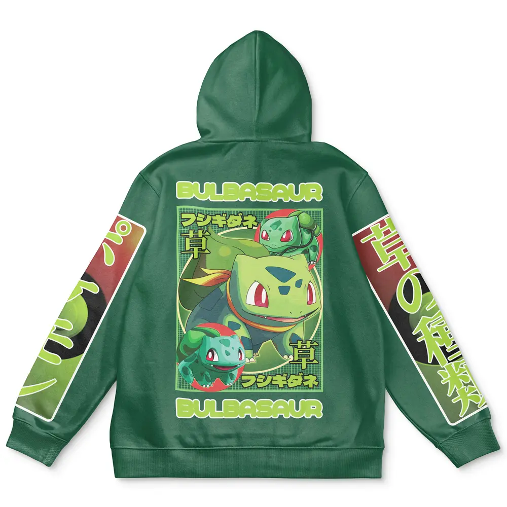 Anime Bulbasaur Pokemon Streetwear Hoodie Perfect And Unique Gifts For Otaku Anime Fans On Christmas