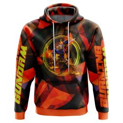 Anime Burning Gundam Hoodie Sweater Perfect And Unique Gifts For Otaku Anime Fans On Christmas