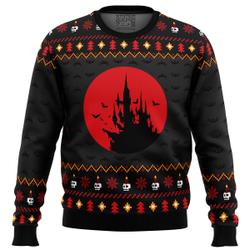 Castlevania Creepy Castle Ugly Christmas Sweater Perfect And Unique Gifts For Adults Kids On Christmas