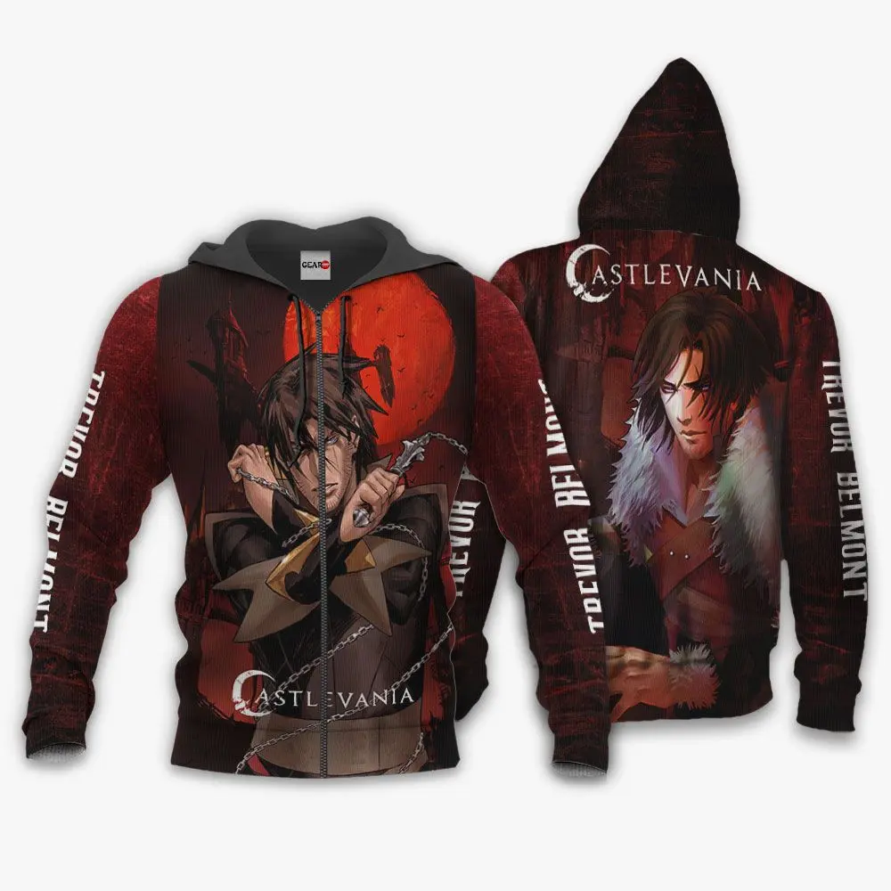Anime Castlevania Trevor Belmont Hoodie Anime Merch Stores Perfect And Unique Gifts For Otaku Anime Fans On Christmas