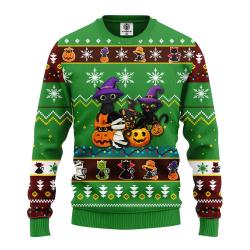 Cat Cute Witcher Noel Mc Christmas Green Ugly Sweater Perfect And Unique Gifts For Adults Kids On Christmas