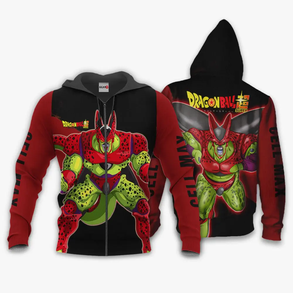 Anime Cell Max Hoodie Super Custom Anime Perfect And Unique Gifts For Otaku Anime Fans On Christmas
