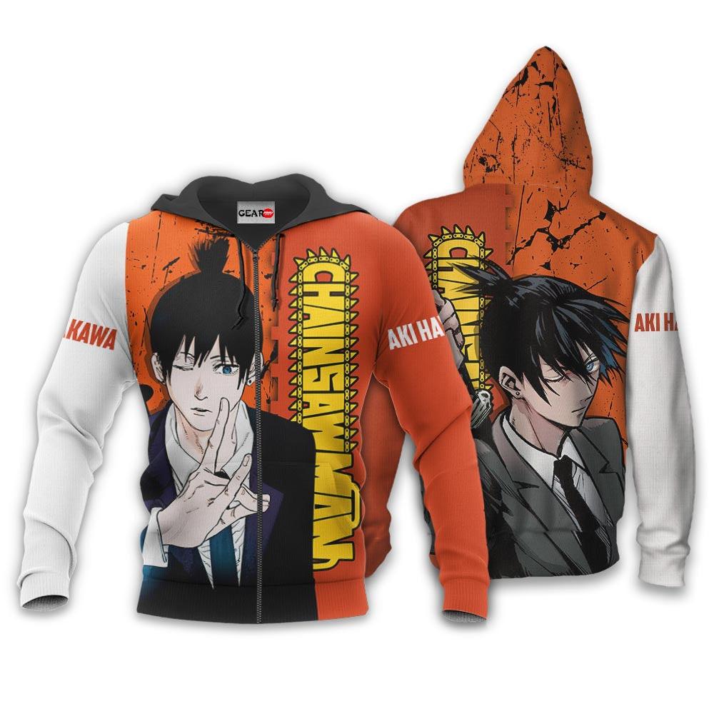 Anime Aki Hayakawa Hoodie Custom Chainsaw Man Anime Perfect And Unique Gifts For Otaku Anime Fans On Christmas
