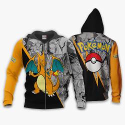 Anime Charizard Hoodie Custom Anime Mix Manga Perfect And Unique Gifts For Otaku Anime Fans On Christmas