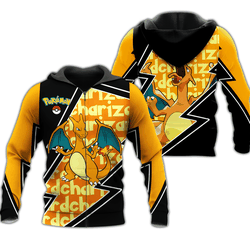 Anime Charizard Zip Hoodie Costume Shirt Fan Gift Idea Perfect And Unique Gifts For Otaku Anime Fans On Christmas