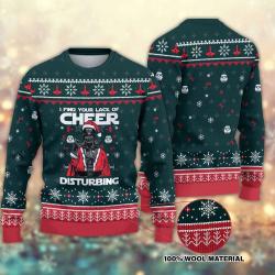 Cheer Disturbin Christmas Ugly Sweater Perfect And Unique Gifts For Adults Kids On Christmas
